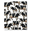 Black and White Holstein Cow Herd Rug