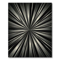 Modern Black Silver Burst Rug