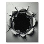 Monochromatic Abstract Ripped Concrete Effect Rug