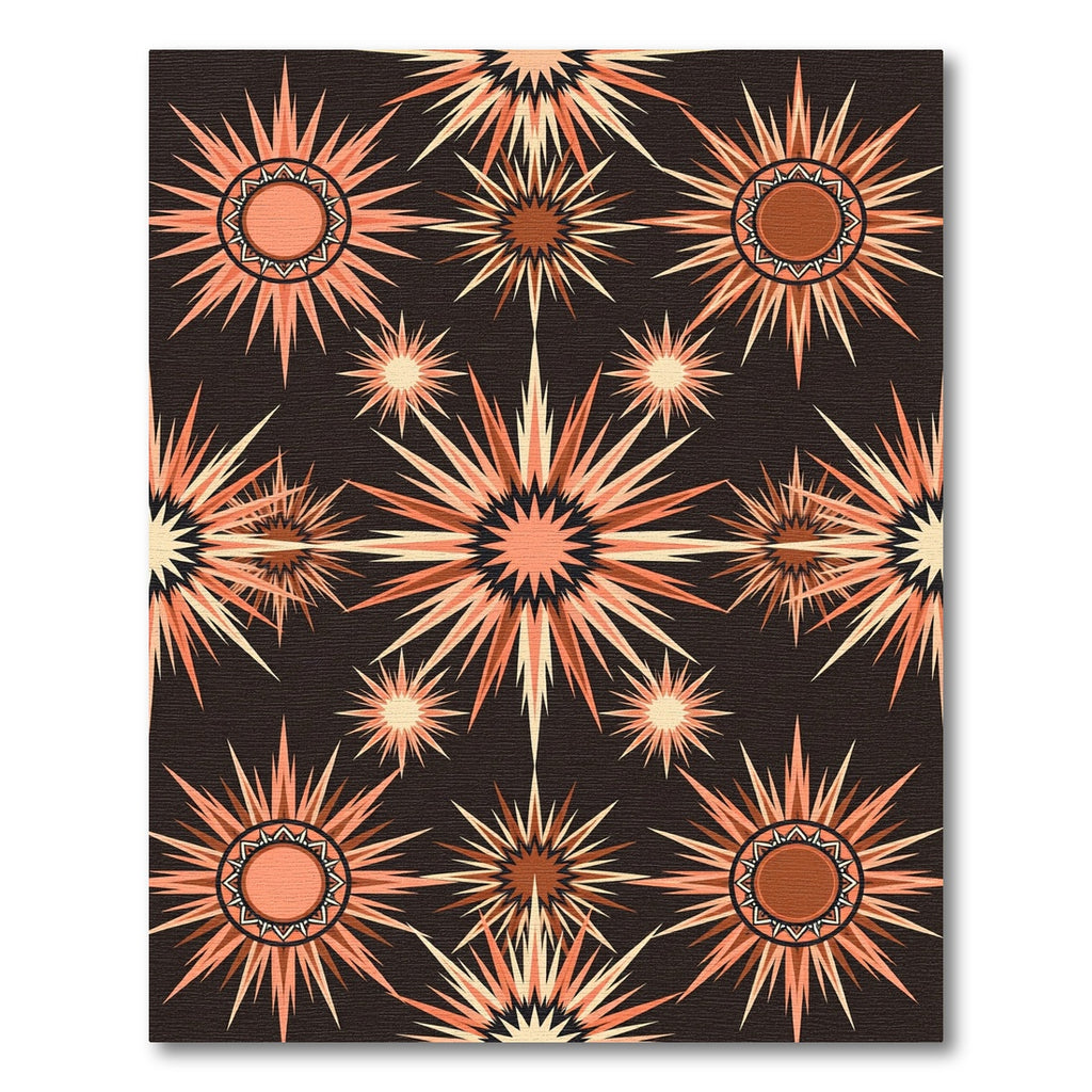 Earthy Starburst Medallion Rug