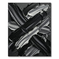 Monochromatic Abstract Brushstroke Art Rug