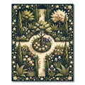 Enchanting Garden Floral Topiary Rug