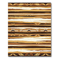 Earthy Geometric Stripe Textured Rug