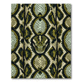 Olive Green Reptile Scale Serpent Rug