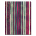 Pink White Vertical Stripe Art Rug