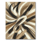 Earthy Swirls Brushstroke Abstraction Rug