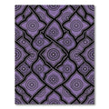 Ornate Lavender Lattice Floral Damask Rug
