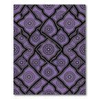 Ornate Lavender Lattice Floral Damask Rug