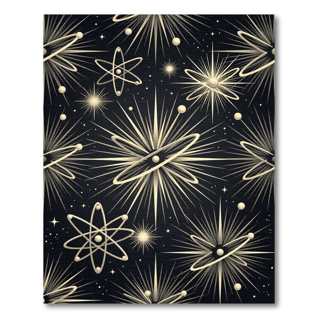 Atomic Age Starburst Galaxy Rug