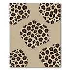 Tawny Brown Leopard Spots Collage Rug