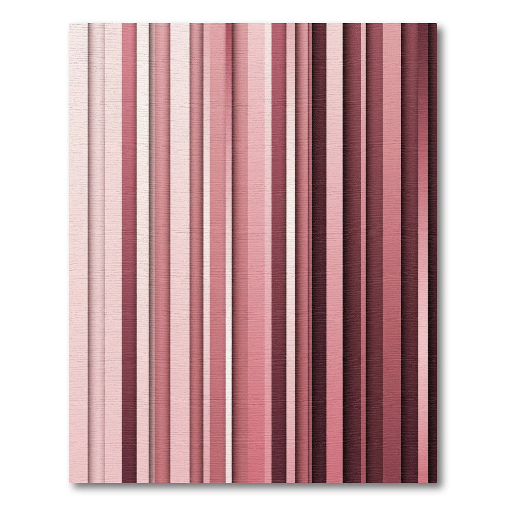 Modern Blush Pink Vertical Stripe Rug
