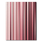 Modern Blush Pink Vertical Stripe Rug