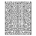 Monochrome Dash Maze Grid Rug