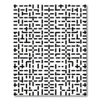 Monochrome Dash Maze Grid Rug