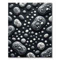 Monochromatic Pebbles Scattered Composition Rug