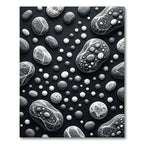 Monochromatic Pebbles Scattered Composition Rug