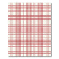 Rosy Pink Tartan Plaid Squares Rug