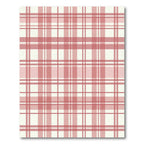 Rosy Pink Tartan Plaid Squares Rug