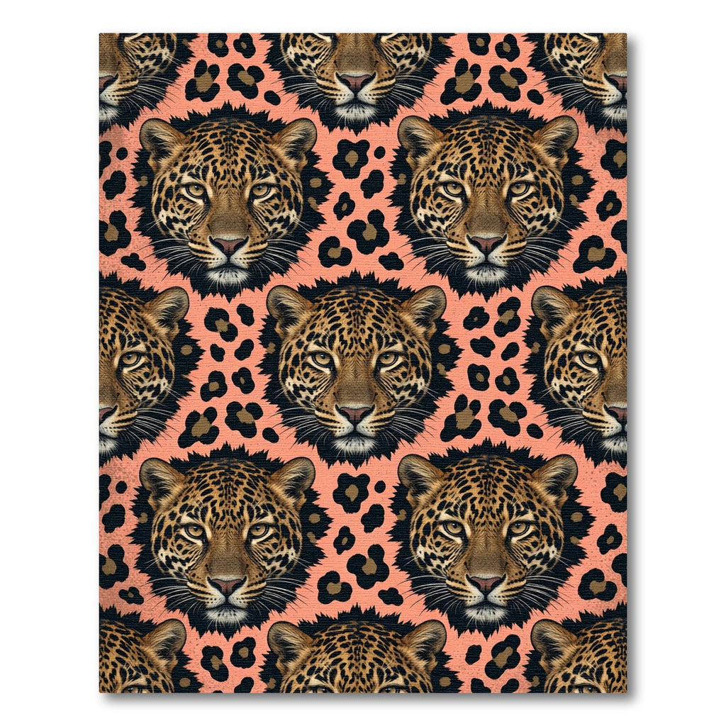 Coral Leopard Spot Assemblage Rug