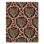 Coral Leopard Spot Assemblage Rug
