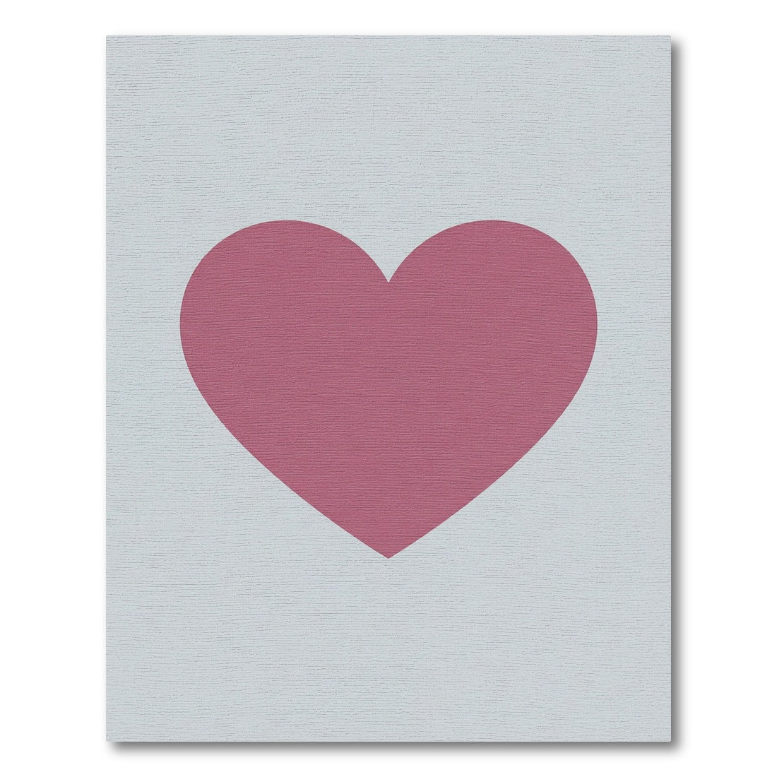Rose Pink Heart Contemporary Graphic Rug