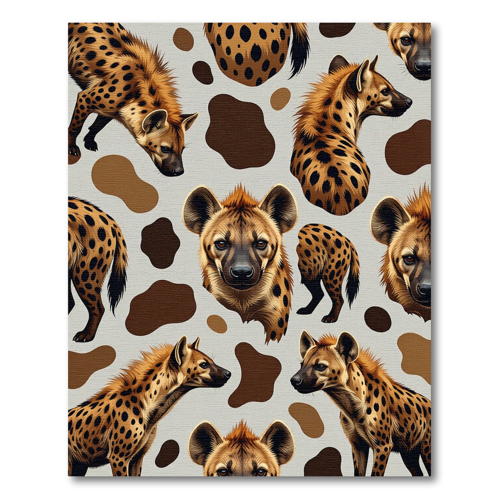 Spotted Hyena Fur Ochre Animal Texture Rug