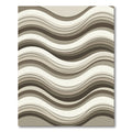 Earthy Tone Layered Wave Rug