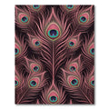 Pink Peacock Feather Eye Pattern Rug