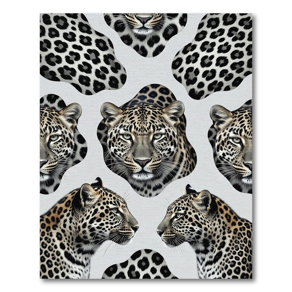 Leopard Head Spotted Animal Creature Rug