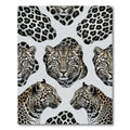 Leopard Head Spotted Animal Creature Rug