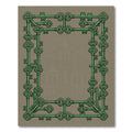 Green Key Border With Ornate Details Rug