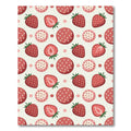 Sweet Red Strawberry Polka Dot Rug