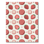 Sweet Red Strawberry Polka Dot Rug