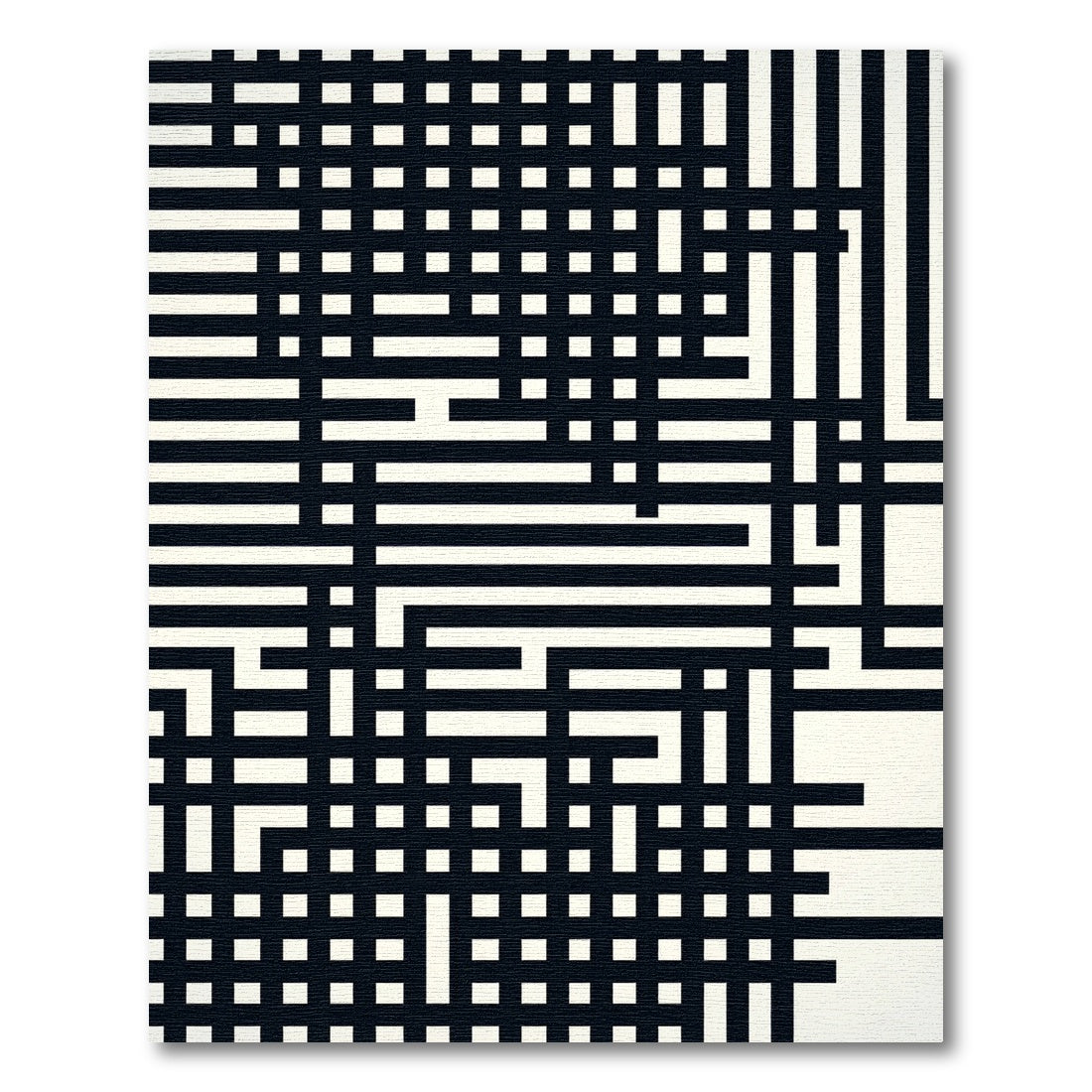 Abstract Labyrinth Lines Rug