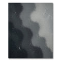 Modern Dark Monochrome Abstract Flow Rug