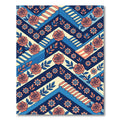 Coral Rose Staircase Chevron Rug