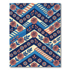 Coral Rose Staircase Chevron Rug