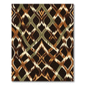 Earthy Ikat Diamond Interlace Rug