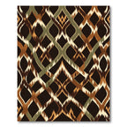 Earthy Ikat Diamond Interlace Rug