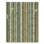 Earthy Multi-Tone Vertical Bamboo Forest Rug