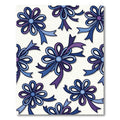 Blue and Purple Decorative Bows Rug