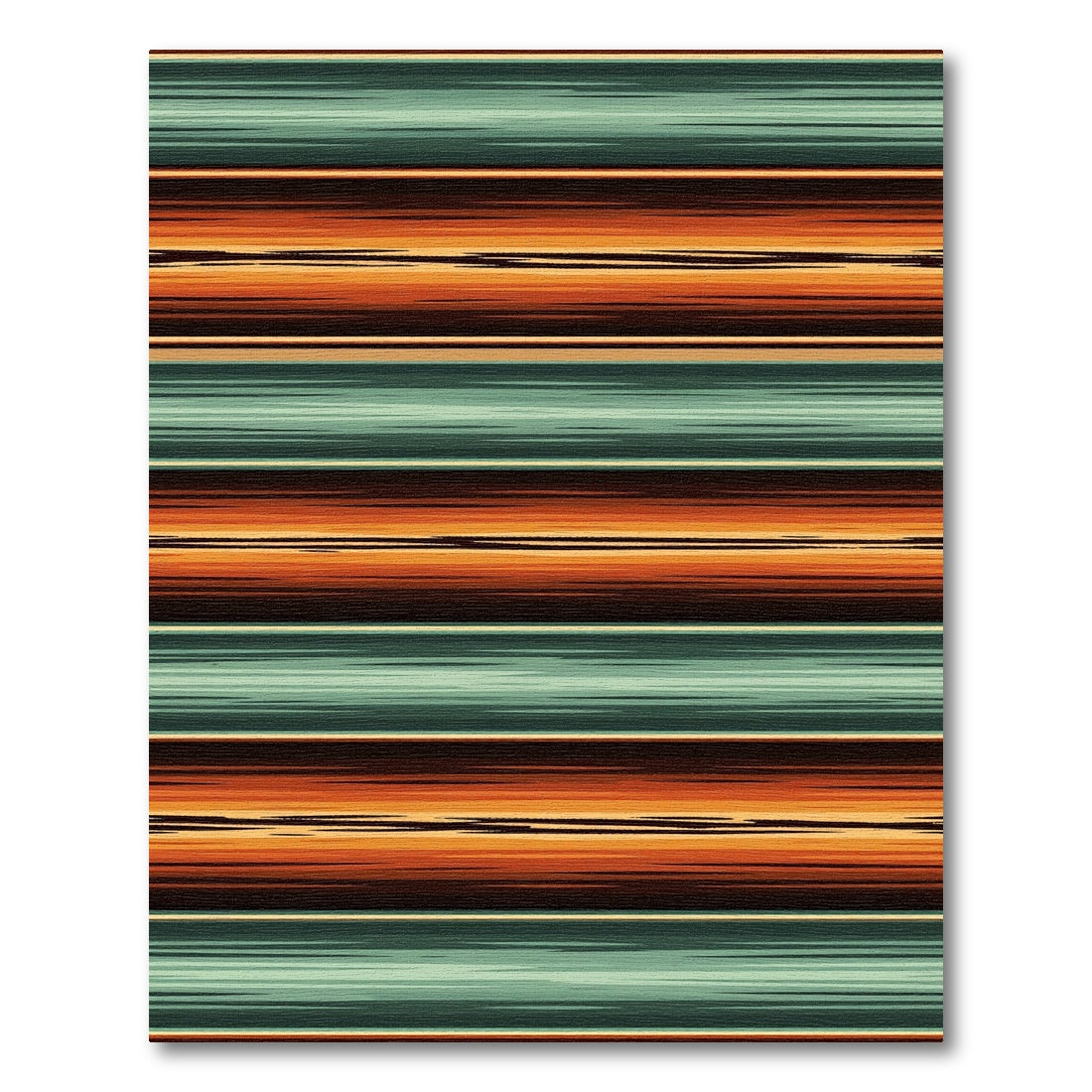 Earthy Sunset Striped Horizon Texture Rug