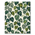 Lush Green Tropical Philodendron Foliage Rug