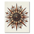 Radiant Sunburst Gold Medallion Rug