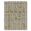 Earthy Neutral Woven Geometric Weave Rug