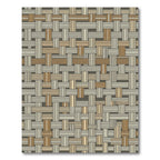 Earthy Neutral Woven Geometric Weave Rug