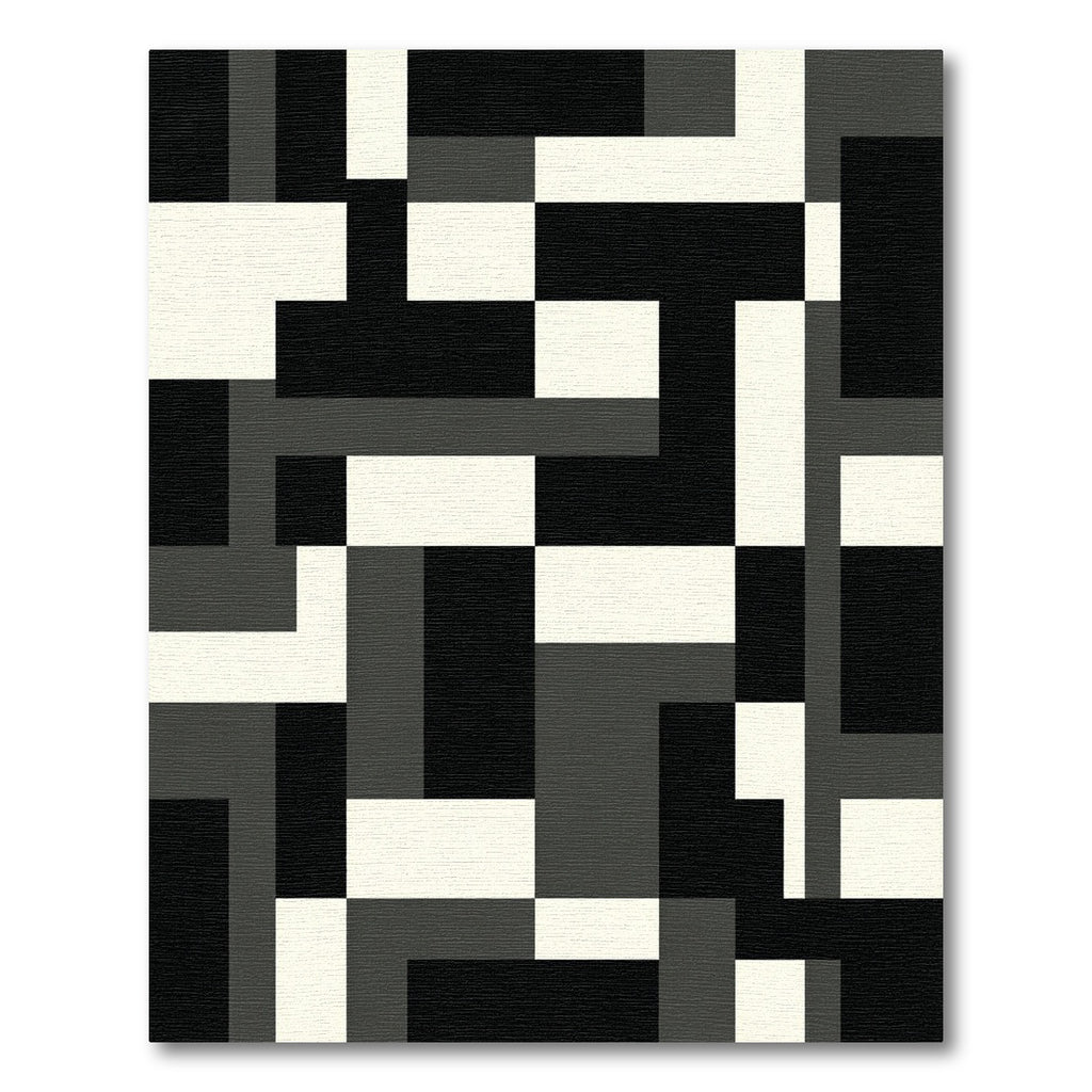 Monochromatic Block Abstract Arrangement Rug