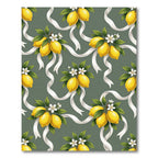 Vintage Lemon Grove Sage Ribbon Rug