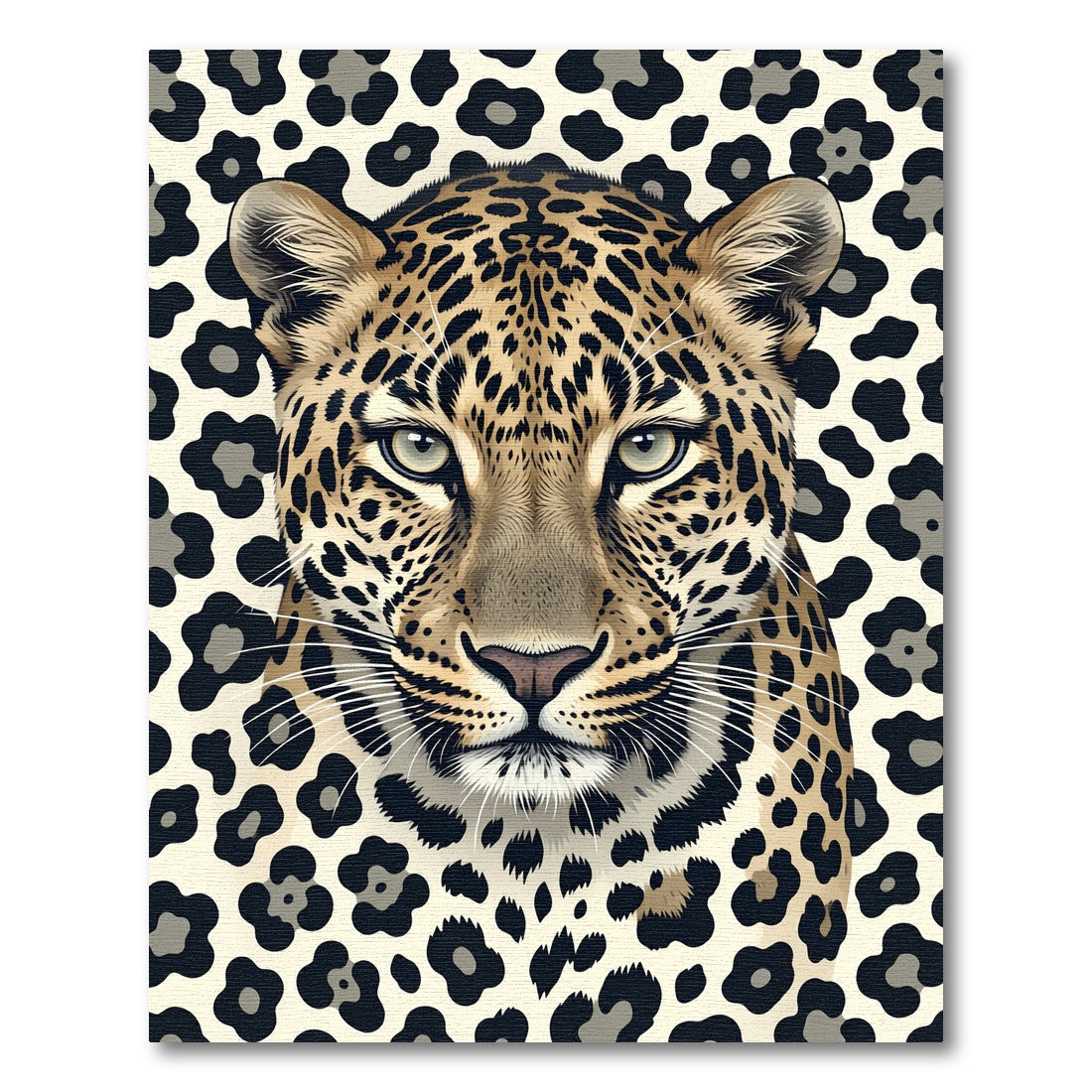Bold Leopard Animal Print Rug