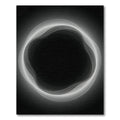 Abstract White Ring Swirl Rug